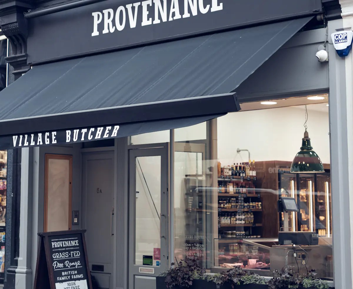 The Provenance Village Butcher shopfront